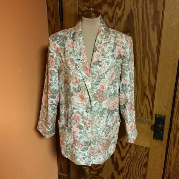 Vintage Cottagecore Floral Blazer Women’s Romantic Jacket - Picture 5 of 13